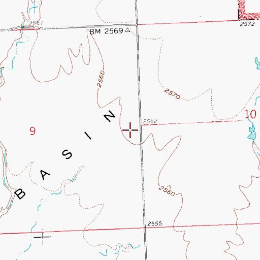 Topographic Map of Township of Conata, SD