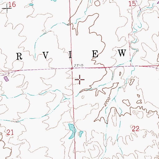 Topographic Map of Township of Fairview, SD