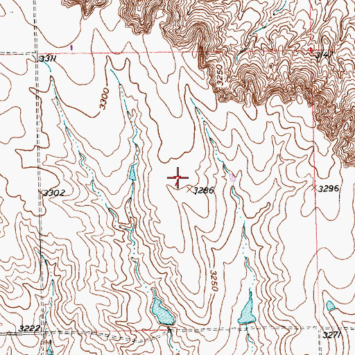 Topographic Map of Township of Lonetree, SD
