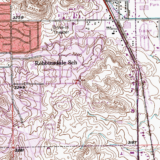 Topographic Map of Township of Rapid, SD