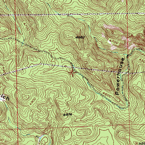 Topographic Map of Township of Pactola, SD
