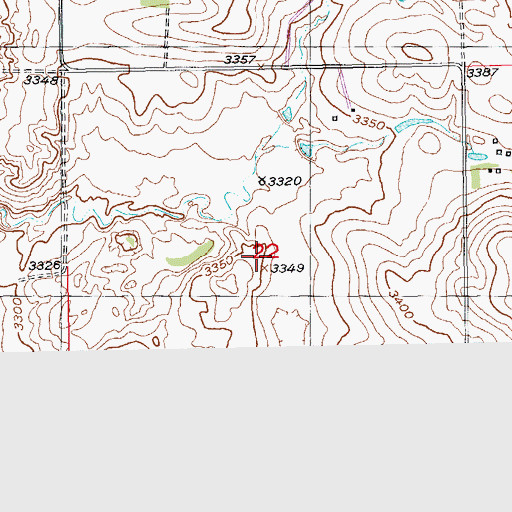 Topographic Map of Township of Mess, SD