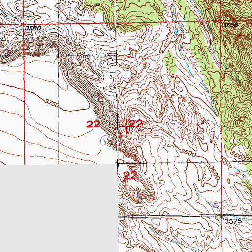 Topographic Map of Township of Craven, SD