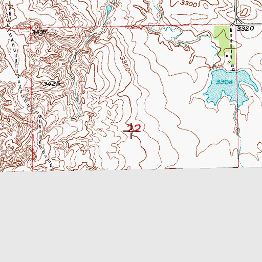 Topographic Map of Township of Lithia, SD
