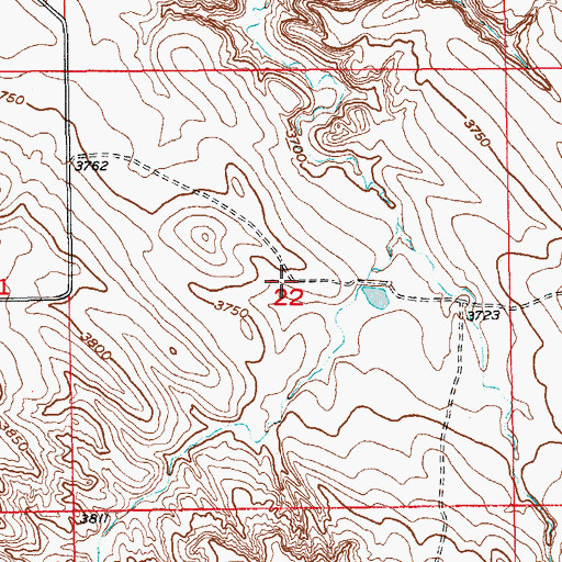 Topographic Map of Township of Moss Agate, SD