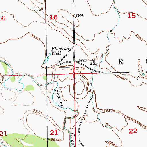 Topographic Map of Township of Argentine, SD