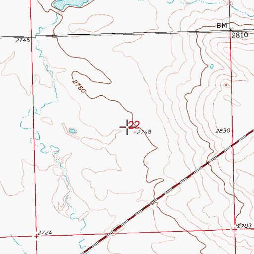Topographic Map of Township of Clough, SD