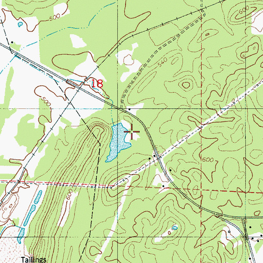 Topographic Map of Simpson Spring, AL
