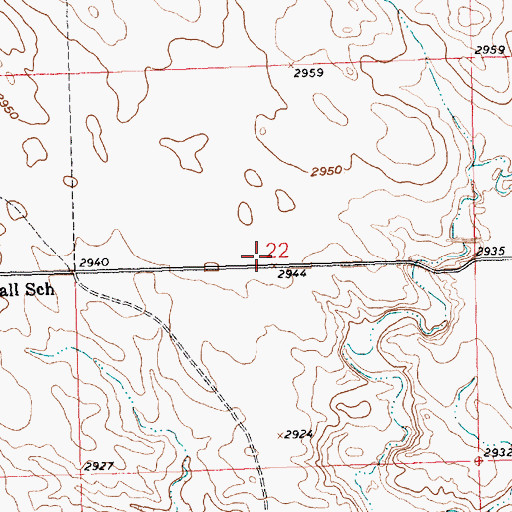 Topographic Map of Township of Golden, SD