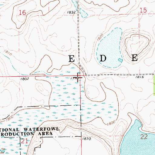 Topographic Map of Township of Eden, SD
