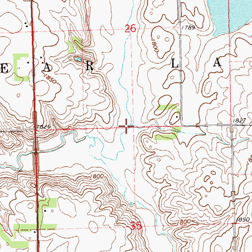Topographic Map of Township of Clear Lake, SD