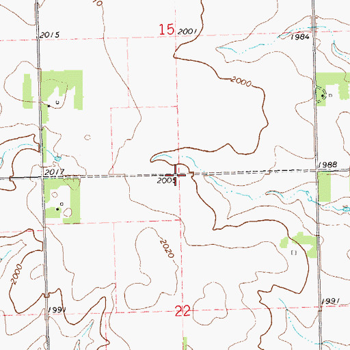Topographic Map of Township of Havana, SD