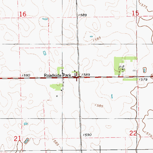 Topographic Map of Township of Lincoln, SD