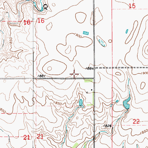Topographic Map of Township of Como, SD