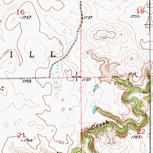 Topographic Map of Township of Rose Hill, SD