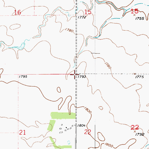 Topographic Map of Township of Logan, SD