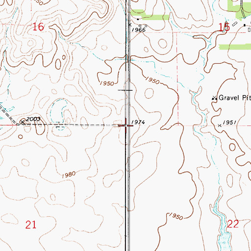 Topographic Map of Township of Rockdale, SD