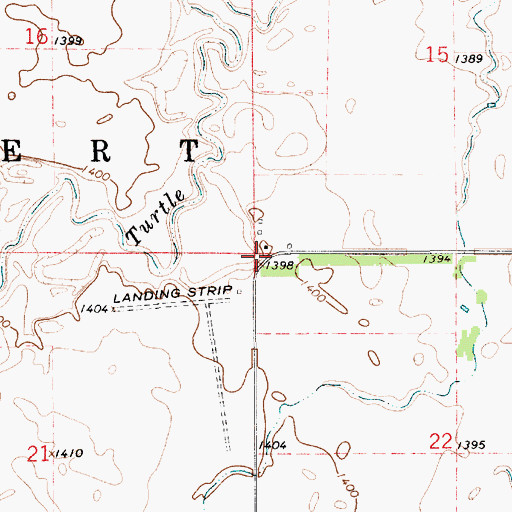 Topographic Map of Township of Gilbert, SD