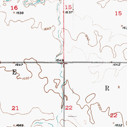 Topographic Map of Township of Riverside, SD