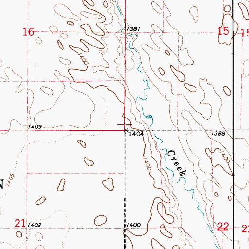 Topographic Map of Township of Linn, SD