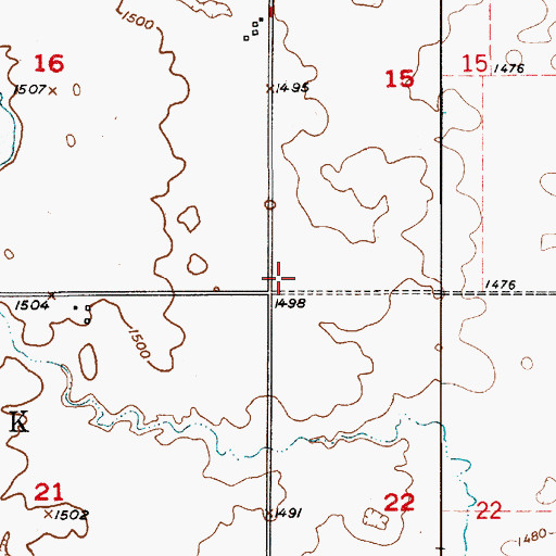 Topographic Map of Township of Park, SD