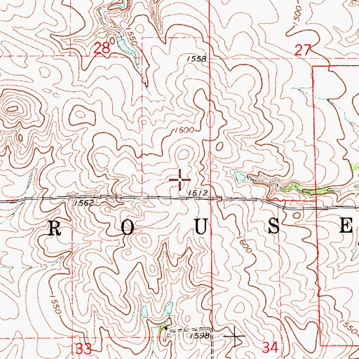 Topographic Map of Township of Rouse, SD