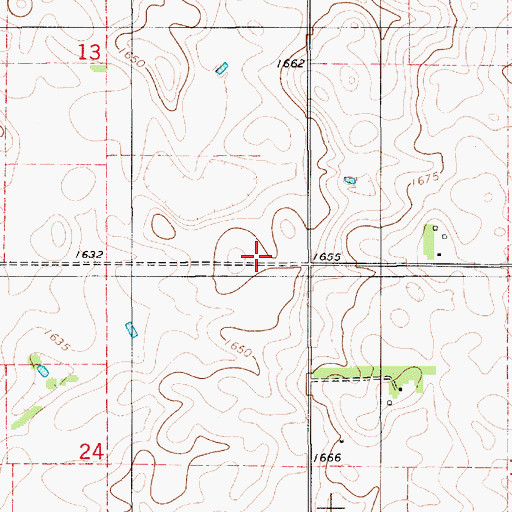 Topographic Map of Township of Moore, SD