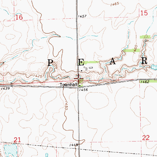 Topographic Map of Township of Pearl, SD