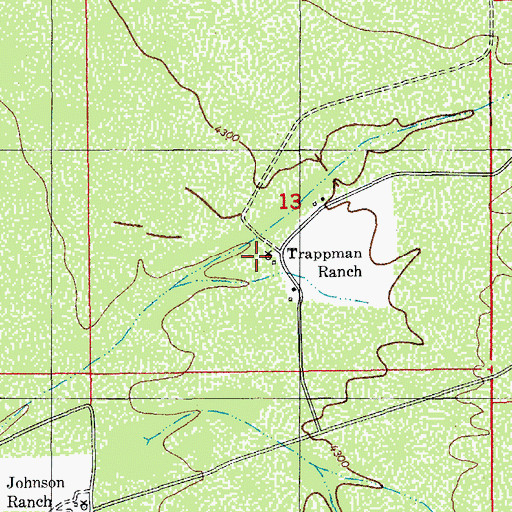 Topographic Map of Trappman Ranch, AZ