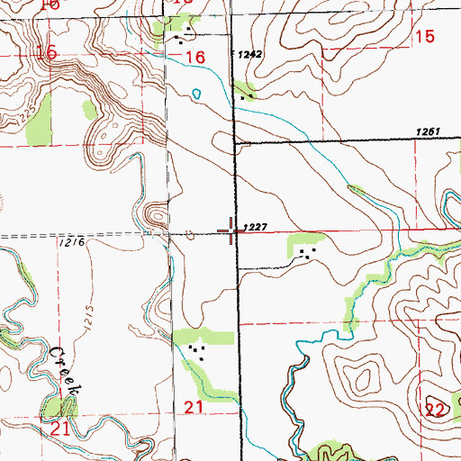 Topographic Map of Township of Spink, SD