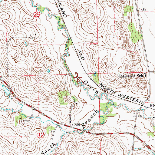 Topographic Map of Township of Virginia, SD