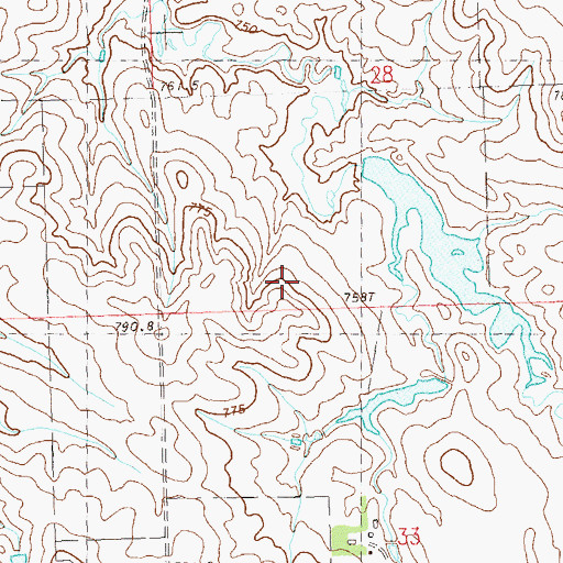Topographic Map of Township of Independence, SD