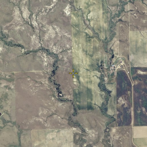 Aerial/Satellite Image of Township of Duell, SD