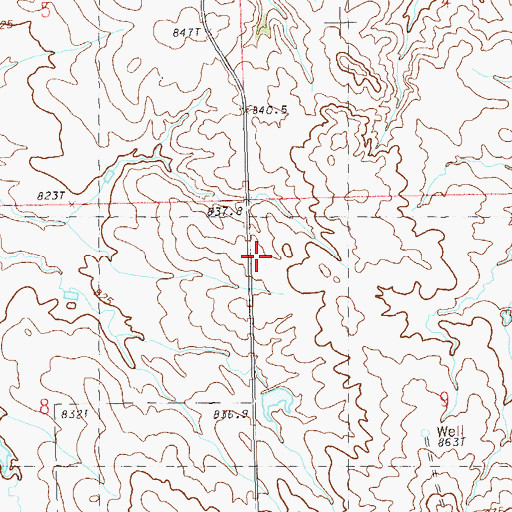 Topographic Map of Township of Highland (historical), SD