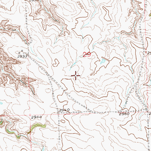 Topographic Map of Township of Mildrew, SD