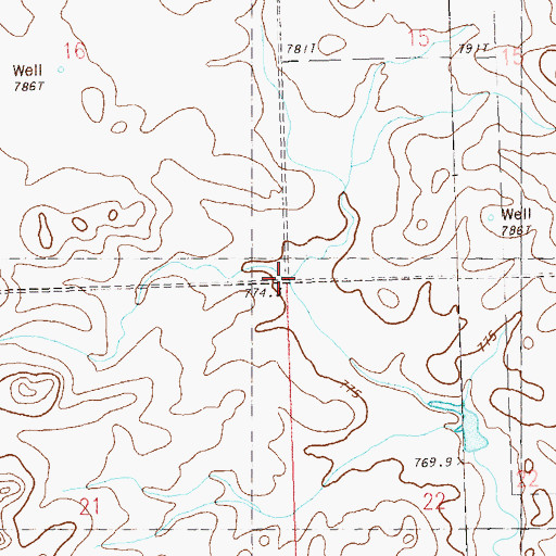 Topographic Map of Township of Liberty, SD