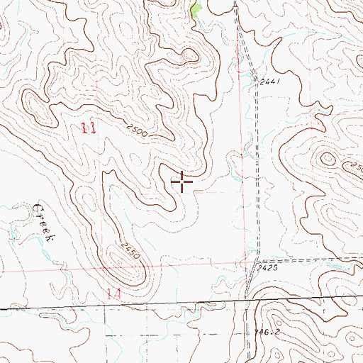 Topographic Map of Township of Lincoln, SD