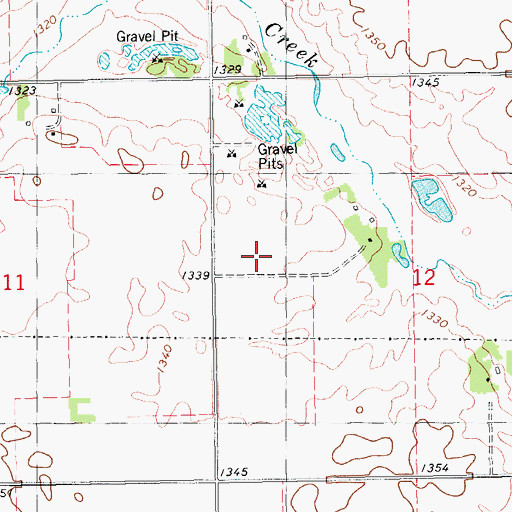 Topographic Map of Township of Tabor (historical), SD