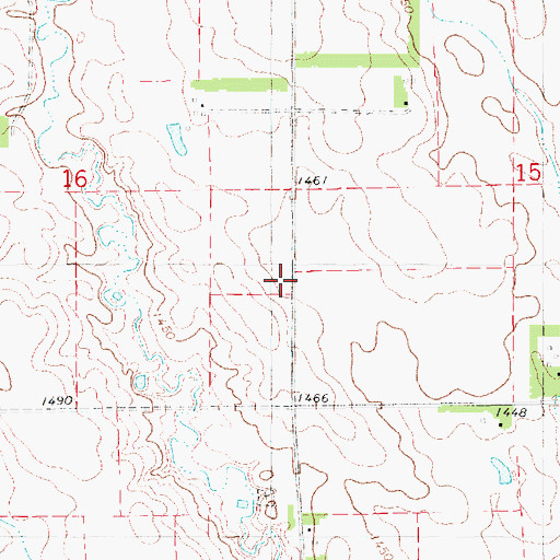 Topographic Map of Township of Franklin, SD