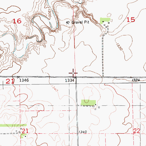 Topographic Map of Township of Scotland, SD