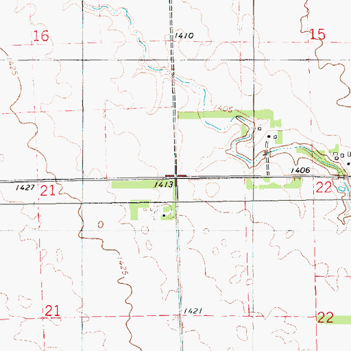 Topographic Map of Township of Washington, SD
