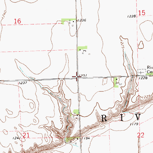 Topographic Map of Township of Riverside, SD