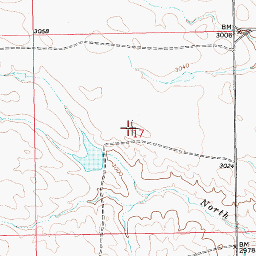Topographic Map of Township of Freeman, SD