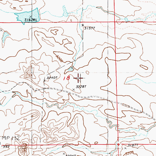 Topographic Map of Township of Hay Creek, SD