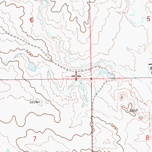 Topographic Map of Township of Morreau, SD