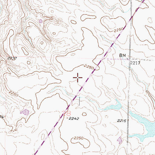 Topographic Map of Township of Liberty, SD