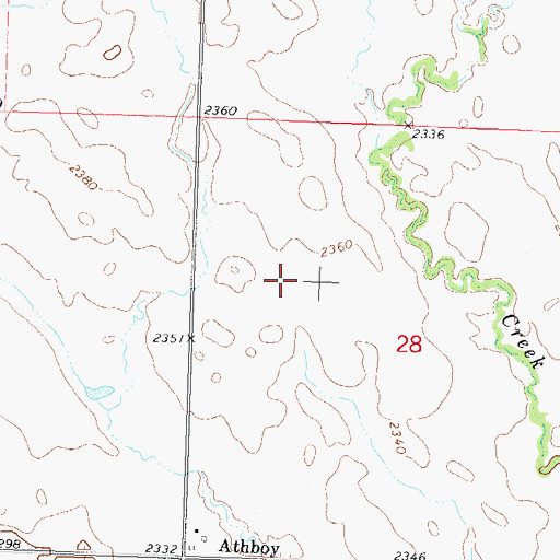 Topographic Map of Township of Delaney, SD