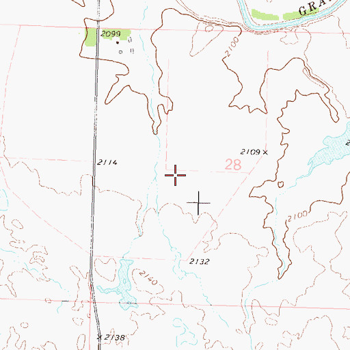 Topographic Map of Township of Riverside, SD