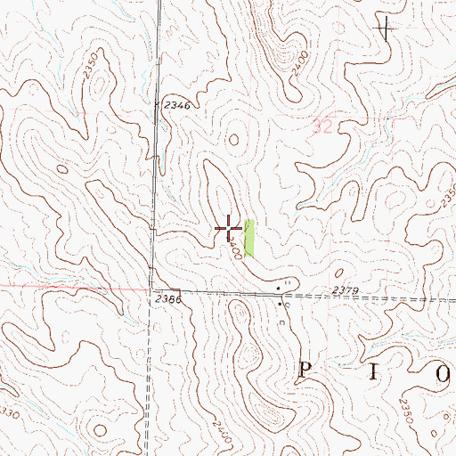 Topographic Map of Township of Pioneer, SD