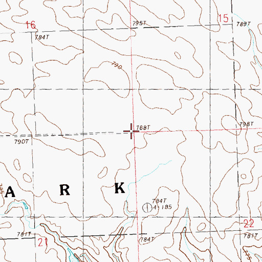 Topographic Map of Township of Clark, SD
